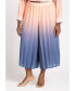 Фото #2 товара Plus Size Pleated Ombre Cover-Up Culotte