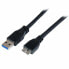 Фото #1 товара Универсальный кабель USB-MicroUSB Startech USB3CAUB1M Чёрный