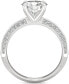 ფოტო #5 პროდუქტის Moissanite Knife-Edge Engagement Ring (2-1/4 ct. t.w. DEW) in 14k White Gold
