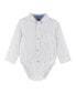 ფოტო #1 პროდუქტის Baby Boys White Poplin Button-down Shirt