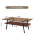 Фото #2 товара Modern Brown Glass Coffee Table