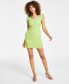Фото #1 товара Petite V-Neck Textured Sleeveless Dress, Created for Macy's