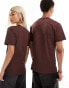 Vans MN left chest logo t-shirt in brown CHOCOLATE-WHITE, XS - фото #6