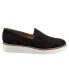 Фото #1 товара Softwalk Whistle S1810-001 Womens Black Leather Slip On Loafer Flats Shoes 11
