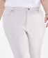 Фото #5 товара Plus Size High Rise Natural Straight-Leg Pants, Created for Macy's