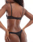 Фото #2 товара Calvin Klein all over lace unlined plunge bra in black