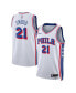 Фото #1 товара Men's and Women's Joel Embiid White Philadelphia 76ers Swingman Jersey - Association Edition