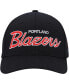 Фото #2 товара Men's Black Portland Trail Blazers MVP Team Script 2.0 Stretch Snapback Hat