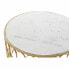 Фото #4 товара Кофейный столик DKD Home Decor Glamour Белый Разноцветный Позолоченный Мрамор Железо 87 x 87 x 51,5 cm