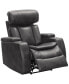 Фото #3 товара Zackary Leather Theater Power Recliner with Power Headrest