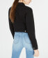 Фото #2 товара Juniors' Black High-Low Jean Jacket