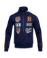 ფოტო #3 პროდუქტის Men's Navy Detroit Tigers Fast Lane Full-Zip Track Jacket