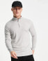 Фото #3 товара French Connection soft touch half zip jumper in light grey