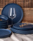 Porto by Macchio Stoneware Full Dinnerware Set, 12 Pcs, Service for 4