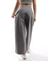 Фото #2 товара ASOS DESIGN barrel trouser in structured twill in grey