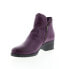 Фото #7 товара Miz Mooz Jet Womens Purple Leather Zipper Ankle & Booties Boots