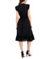 Фото #2 товара Women's Ruffled-Trim Smocked-Waist Midi Dress