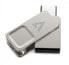 Фото #2 товара V7 VF3128GTC - 128 GB - USB Type-A / USB Type-C - 3.2 Gen 1 (3.1 Gen 1) - 150 MB/s - Swivel - Silver