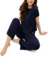 ფოტო #9 პროდუქტის GapBody Women's Ribbed Short-Sleeve Pajama Top