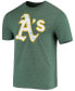 Men's Green Oakland Athletics Weathered Official Logo Tri-Blend T-shirt