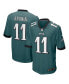 Фото #1 товара Men's A.J. Brown Midnight Green Philadelphia Eagles Player Game Jersey