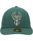 ფოტო #3 პროდუქტის Men's Hunter Green Milwaukee Bucks Team Low Profile 59FIFTY Fitted Hat