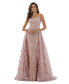 Фото #1 товара Women's Overskirt Lace Fitted Gown