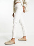 & Other Stories stretch tapered leg jeans in white - EXCLUSIVE