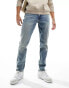 Фото #4 товара River Island tapered jeans in light blue