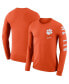 Фото #1 товара Men's Orange Clemson Tigers Local Mantra Performance Long Sleeve T-shirt