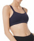Yvette 247246 Women Criss Cross Back Wirefree Yoga Sports Bra Indigo Size 12/ XL