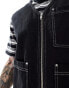 Фото #2 товара ASOS DESIGN utility gilet with contrast stitch in washed black