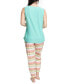 ფოტო #2 პროდუქტის Women's 2 Piece Cloud Knit and Joggers Sleep Set