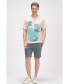 Men's Modern Print Fitted Cali T-shirt