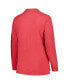 Фото #2 товара Women's Scarlet Ohio State Buckeyes Plus Size 2-Hit Canyon Long Sleeve T-shirt