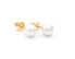 Gold earrings with real sea pearls Akoya 30-00-1950