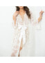 ფოტო #3 პროდუქტის Women's Lace Long Robe - Sweep Train - Lace Collection