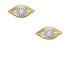 Elegant gold-plated Evil Eye earrings JFS00613710