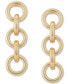 ფოტო #3 პროდუქტის Gold-Tone Chain Link Linear Drop Earrings