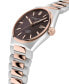 ფოტო #2 პროდუქტის Men's Swiss Automatic Highlife COSC Two-Tone Stainless Steel Bracelet Watch 41mm