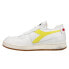 Фото #3 товара Diadora Mi Basket Row Cut Lace Up Mens White Sneakers Casual Shoes 176282-C1636