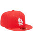Фото #3 товара Men's Red St. Louis Cardinals Lava Highlighter Logo 59FIFTY Fitted Hat