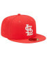 ფოტო #3 პროდუქტის Men's Red St. Louis Cardinals Lava Highlighter Logo 59FIFTY Fitted Hat