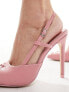 Public Desire Yulianna pointed heeled shoe in pink