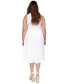 Фото #2 товара Plus Size Smocked Midi Dress