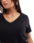 Фото #2 товара Brave Soul v neck t-shirt in black