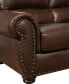 Arther 85" Leather Traditional Sofa