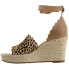 Фото #7 товара Matisse Roma Leopard Espadrille Wedge Womens Brown Casual Sandals ROMA-LEO