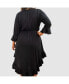 ფოტო #3 პროდუქტის Women's Tie Front Fit & Flare Arielle Midi Dress