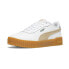 Фото #2 товара Puma Carina 2.0 Corduroy Lace Up Womens White Sneakers Casual Shoes 39563101